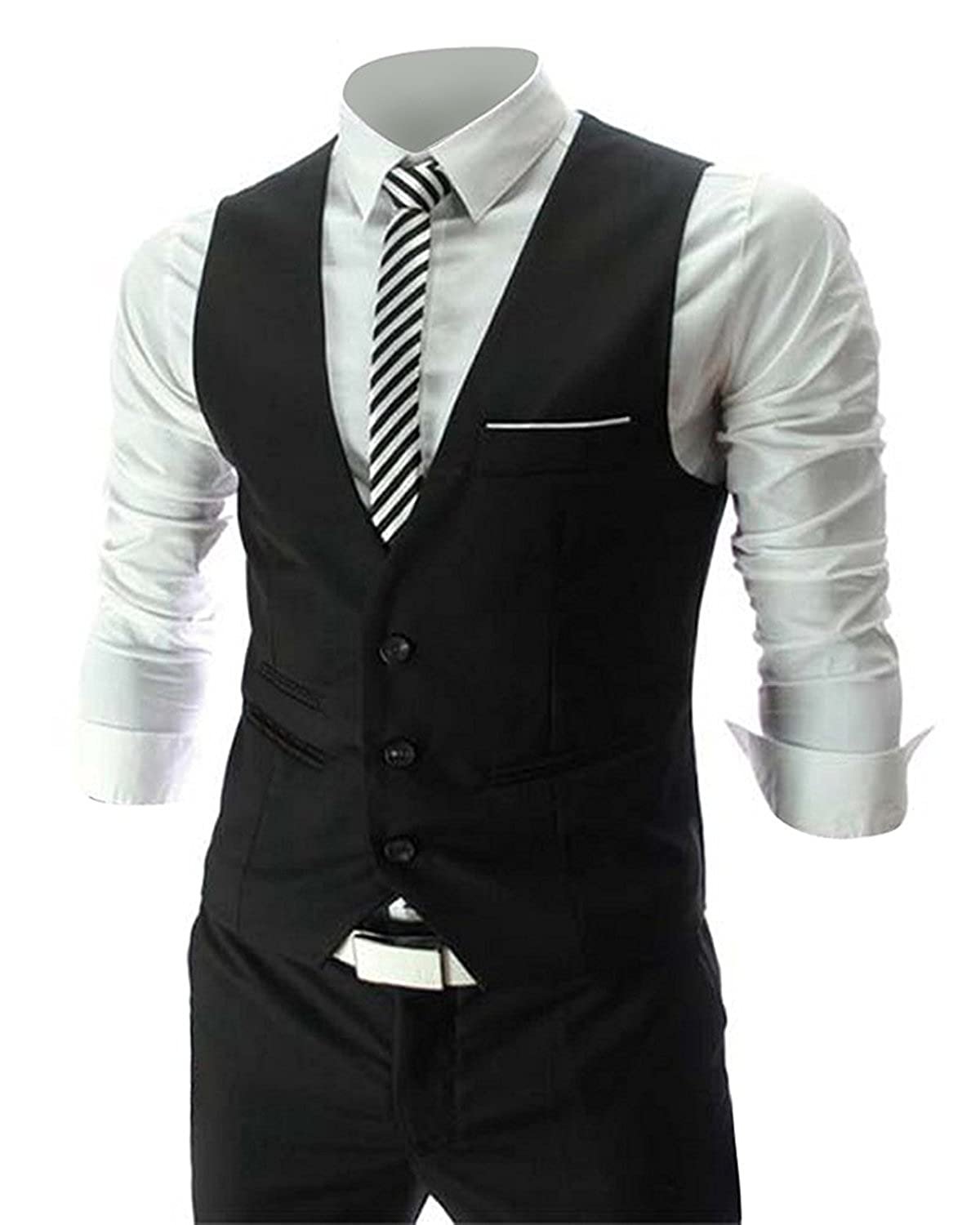 Cenizas Casual Slim Fit Tuxedo Waistcoat For Men